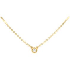 18K Yellow Gold Tiffany & Co Diamond Solitaire Necklace with 0.05 Carat Round Diamond Tiffany Diamond Necklace, Tiffany Solitaire, Diamond Necklace Tiffany, Gold Tiffany, Tiffany And Co Necklace, Solitaire Necklace, Diamond Birthstone, Diamond Solitaire Necklace, Luxury Necklace