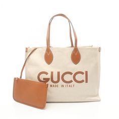 Used Gucci Printed Bag Canvas Leather Women's Beige Brown 772177facul8451 (Sku: Gzl14tqi) === General === Brand : Gucci === Design === Type : Tote Bag Material : Canvas , Leather Color : Beige, Brown Gender : Women === Size === Size (Hxwxd) : 34cm X 46cm X 20cm / 13.38'' X 18.11'' X 7.87'' === Included Items === Accessories : Dust Bag Accessories Notice : Before Purchasing, Please Refer To The Images Of The Accessories Included With The Item. === Condition === Condition : Opened (Never Used) Ran Japanese Store, Colors Brown, Bag Canvas, Storage Bags, Printed Bags, Accessories Storage, Beige Brown, Print Tote, Printed Tote Bags