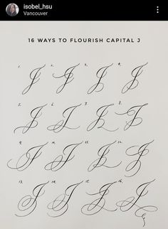 an old fashioned script that has been written in cursive writing with the letter f