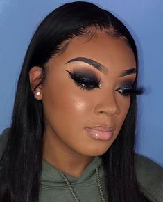 Black Eye Makeup, Cute Eyeshadow Looks, Makeup Hacks Beauty Secrets, Makeup For Black Skin, Glam Makeup Look