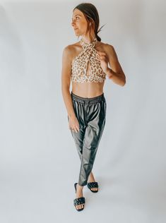 This cheetah crop top is perfect for a summer day. It is lightweight, and is made of soft material. Adjustable straps that tie around the neck. 60% Poly 32% Rayon 8% Spandex Tie Crop Top, Summer Day, Summer Days, Soft Material, Neck Tie, Two Piece Pant Set, Adjustable Straps, Crop Top, Spandex