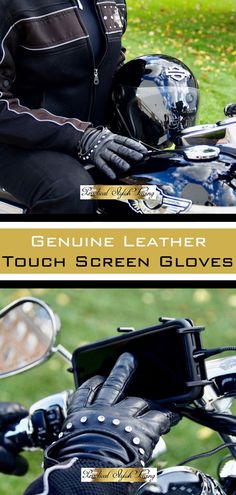 Stylish genuine leather motorcycle gloves, gear, clothing, storage and accessories for women and men. Motorcycle accessories that include fingerless gloves, hair accessories, biker gadgets, motorcycle gifts, and creative storage solutions for women and men. Motorcycle Gear For Women, Motorcycle Backpacks