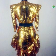 Wear It To Cover Your Jumpsuit ,Short Skirt ,Short Dress .Very High Class Item. Jumpsuit Short, Dj Dance, Sequin Bodysuit, Nightclub Party, Dance Team, Jazz Dance, Skirt Short, Dance Teams, Gold Sequin