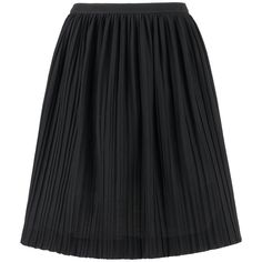 Valentino black wool crepe accordion pleated knee length skirt. Thin banded waist. Center back invisible zipper with hook and eye closure at top. Knee length. Unlined. Marked Fabric Content: "100% Wool; Lining: 100% Polyester". Marked Size: "10". Measurements: Waist: 32” (narrowest point) Hip: Full (measured 6" below waist) Total Length: 22.5” (measured on side) Wool Crepe, Valentino Black, Knee Length Skirt, 15 Dresses, Invisible Zipper, Black Wool, French Vintage, Homecoming Dresses, Pleated Skirt