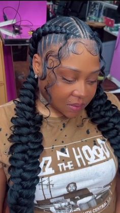 360 Waves Hair, Mermaid Braids, Mermaid Effect, Protective Style Braids, 2 Braids, Mermaid Braid, Lil Girl Hairstyles, Waves Hair, Braided Cornrow Hairstyles