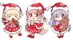 Christmas Chibi, Chibi Christmas, Cute Dragon Drawing, Anime Stars, Kawaii Christmas, Anime Christmas, Chibi Anime Kawaii, Chibi Girl, 캐릭터 드로잉