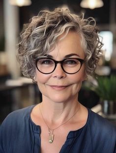 Short Curly Hairstyles For Women, Short Wavy Haircuts, Grey Curly Hair, Short Sassy Haircuts, Sassy Haircuts, Curly Hair Photos, Wavy Haircuts, Short Curly Haircuts, Haircuts For Wavy Hair