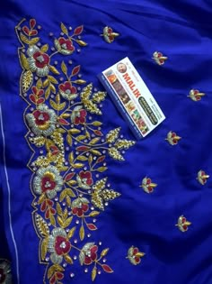 Katdana Embroidery Designs, Embroidery Designs Suit, Red Blouse Design, Magam Work Designs, Brocade Blouse Designs, Hand Work Design, Maggam Work Designs, Kids Blouse Designs, New Gold Jewellery Designs