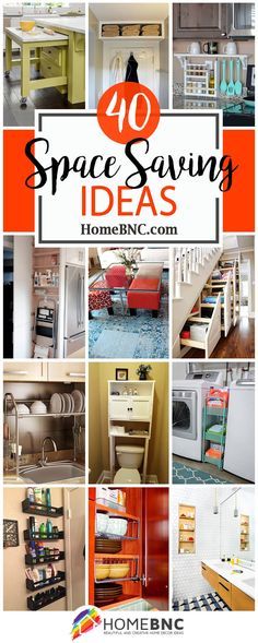 the top ten space saving ideas for homeowners and their kitchen appliances are shown