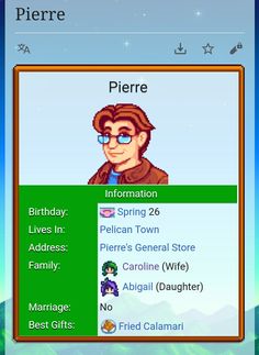 an old - school computer screen with the name pierre on it