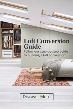 the loft conversation guide is displayed in front of a bed with an elephant rug on it