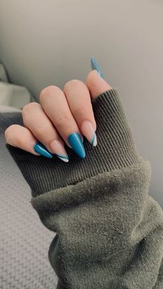 Raspberry Nails, Ombre French Nails, French Nail Designs, Just Girl Things, Blue Nails