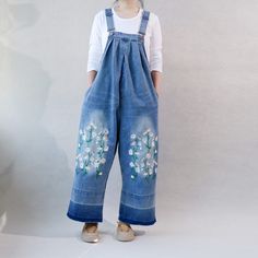 Retro Overalls, Womens Overalls, Jumpsuit Fall, Jumpsuits Women, Overalls Women, Cargo Jeans, Denim Overalls, Wide Leg Denim, Spring And Autumn