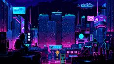 PIXEL CITY Pixel Jeff Gif, Wallpapers Pc Computer Wallpaper Hd, Pixel Art City Night, Neon Cyberpunk Background, Gif Wallpapers Pc, Wallpaper Gif Hd, Desktop Wallpaper Gif, Best Wallpapers Hd Wallpaper, Pixelated Wallpaper