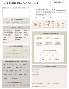 an info sheet with different types of font and numbers on it, including the words pattern design chart