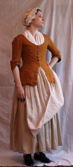 18th Century Women, Colonial Dress, 18th Century Dress, 18th Century Costume, 18th Century Clothing, Century Dress, 18th Century Fashion, Period Outfit, Century Clothing