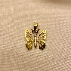 ✨Butterfly Pendant 14K Real Gold, Butterfly Charm Solid Gold, Animal Gold Pendant Birthday Gift for Her, Fine Jewellery by Likya✨ Material: Solid Gold (Not Gold Filled or Gold Plated) Karat: 14K (real gold stamp 585)  Gold Color: Yellow Gold ⭐️Approximate weight : 1.20 gram As with all of our products, this item is handmade and made to order. 🎁You can give it directly as a gift to your lover, girlfriend, colleague, good friend,or yourself! Or just give the most special person in your life as a Butterfly Shaped Gold Jewelry For Birthday, Gold Jewelry With Butterfly Print For Gift, Yellow Gold Butterfly Necklace With Butterfly Clasp, Gold Butterfly Print Jewelry For Gift, Minimal Pendant, Gold Armband, Gold Birthday, Gold Butterfly, Birthday Gift For Her