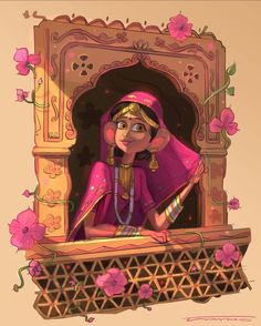 Future London, Rajasthani Art, Indian Art Gallery, Caricature Artist, Book Illustration Art, Girly Art Illustrations, Indian Art Paintings