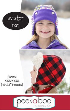 Aviator Cap PDF Sewing Pattern