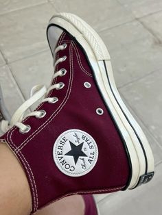 dark red converse all star Platform High Top Converse, Converse Backpack, Converse Platform, Red Platform