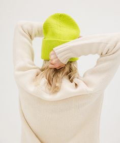 Add a pop of color to freshen up your winter wardrobe or dive all in to a monochromatic look! Introducing the Lou Knit Beanies - intentionally made to keep you outside enjoying the chilly seasons + to brighten those winter blues. Made of 100% Acrylic, this oversized chunky style is warm, comfortable + breathable for all day wear on the slopes. You just might need one in every color! Spring Merino Wool Everyday Sweater, Trendy Knitted Sweater For Everyday, Merino Wool Sweater For Spring, Green Soft Knit Sweater For Cold Weather, Solid Merino Wool Sweater For Spring, Spring Merino Wool Sweater, Casual Green Beanie For Fall, Casual Merino Wool Sweater For Spring, Casual Chunky Knit Beanie For Fall