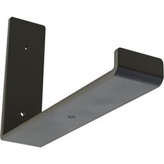 an image of a metal shelf bracket on a white background with clipping for text