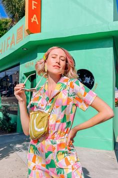 Dani Dazey, Clothing Photoshoot, Miami Party, Colorful Clothing, Pajama Outfit, Female Artist, Summer Theme, Africa Fashion, Colourful Outfits