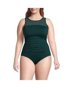 in stock High Neck Swimsuits, High Neck One Piece, Soft Cup Bra, Light Control, Wow Products, Lands End, One Piece Swimsuit, Behind The Scenes, High Neck