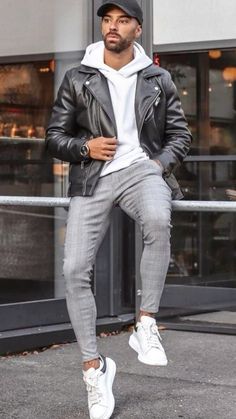 Mens Winter Fashion Outfits, Smart Casual Menswear, Black Men Fashion Casual, Winter Outfits Men