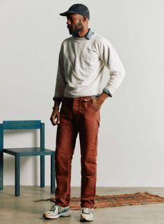 hencye is our tough, double-knee / patch-pocket workpant that has long remained an "everyday wear" piece for much of the team here at i+w. each pair is constructed from a killer 12oz canvas from Mt.Vernon -- an American owned-and-operated mill that has been producing fabrics here in the USA for over 175 years. Imogene Willie, Cali Style, Mt Vernon, Knee Patches, Denim T Shirt, Graphic Tee Shirts, The Team, Denim Top, Denim Shop