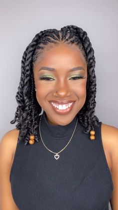 Cute Natural Hair Protective Styles, Dhatgirlbecca Hairstyles, Braided Natural Hairstyles No Weave 4c, Crownrows Natural Hair, 2strand Twist Hairstyles Black Women Natural Hair, Vacation Twist For Black Women, Half Braid Half Twist Natural Hair, Two Strand Twist Hairstyles For Women, Twist Hair Styles For Black Woman