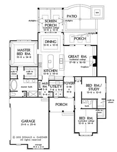 the floor plan for this house shows the living area and bedroom areas, as well as the