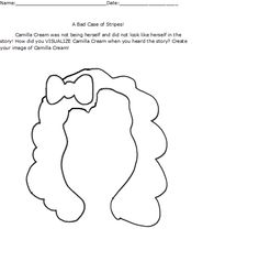 the silhouettes of two girls are shown in this worksheet for children's hair