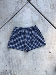 Cute Summer Shorts, Blue Plaid Shorts, Festival Shorts, Lightweight Shorts, Shorts Summer, Trendy Shorts, Comfy Shorts