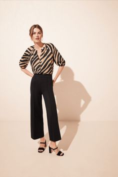 Elevate your everyday with our button front raglan top, striped for a bit of animal intrigue. Shirred V-neck. Raglan short sleeves with elasticized cuffs. Raglan Blouse, Raglan Top, Trend Report, Zebras, Dream Wardrobe, New Work, Effortless Style, Ann Taylor, Print Patterns