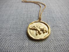 *18k Gold over Sterling Silver * A darling little necklace featuring a beautiful gold vermeil elephant coin pendant and a gold fill rope chain. The perfect for someone you love and full of special meaning. Elephants are revered in many cultures and are symbols of strength, honor, stability and patience. To the Hindu way of thought, the elephant is found in the form of Ganesha who is the god of luck, fortune, protection and is a blessing upon all new projects. The pendant is 2cm without the loop Elephant Necklace Gold, Raw Stone Earring, Elephant Jewelry, Animal Necklace, Lucky Elephant, Gold Elephant, Turquoise Stud Earrings, Gold Coin Necklace, Elephant Necklace