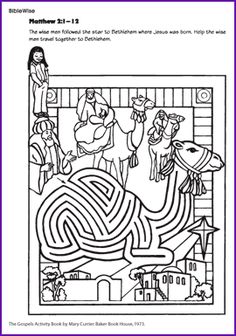 the story of jesus and mary coloring page for children to color on their own walls