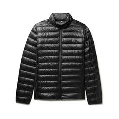 Moncler's lightweight 'Vosges' jacket has loops at the collar and sleeves, so it can be worn solo or easily layered under a heavier parka from the collection. It's made from durable micro-ripstop, panelled at the sides for flexibility and quilted with lightweight down. Pack it into the interior pocket for compact storage between seasons or when travelling. Small to size. See Size & Fit notes. Classic Nylon Outerwear For Winter, Classic Nylon Winter Outerwear, Classic Winter Nylon Outerwear, Classic Nylon Outerwear For Fall, Classic Nylon Outerwear With Padded Collar, Elegant Long Sleeve Nylon Outerwear, Classic Fall Puffer Jacket With Padded Collar, Elegant Nylon Outerwear For Work, Classic Black Nylon Outerwear