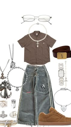 idk Neutral Punk Outfits, Ahs Style, Street Style Outfits Casual, Cool Outfit Ideas, Streetwear Accessories, Outfit Inspo Casual, Cool Outfit, Streetwear Men