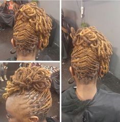 Loc Petals Hairstyles, Loc Updo Styles Long, Curled Locs, Loc Updos, Locks Hairstyles, Pineapple Hairstyle, Hairstyles Locs, Lock Styles, Dreadlocks Styles