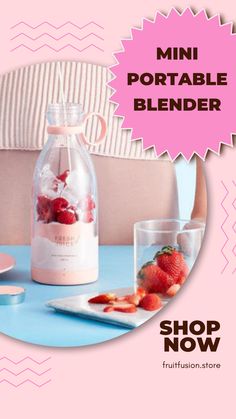 Mini Portable Blender - Blend On-The-Go for a Healthy Lifestyle! A Healthy Lifestyle