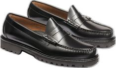 Classic Business Moccasins With Vibram Sole, Classic Moccasins With Vibram Sole For Work, Classic Workwear Moccasins With Vibram Sole, Classic Formal Loafers With Vibram Sole, Classic Moc Toe Loafers With Vibram Sole, Classic Slip-on Moccasins With Vibram Sole, Leather Apron, Apron, Loafers