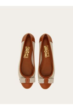 Shop the Varina ballet flat Natural/Cognac on Ferragamo.com. Discover the iconic collection on our official online shop now. Free Delivery. Romantic Walk, Linen Canvas, Womens Ballet Flats, Custom Metal, Ballet Flat, Ballet Flat Shoes, Medium Brown, Metal Buckles, Leather Trim