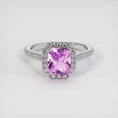 Custom designed 3.13 Ct. Radiant Purple Sapphire Ring set in 18K White Gold. Purchase as designed or customize by selecting another sapphire or setting of your choosing. Purple Sapphire Ring, Purple Sapphire, Sapphire Jewelry, Earings Piercings, Ring Set, Ring Sets, Sapphire Ring, Piercings, Platinum