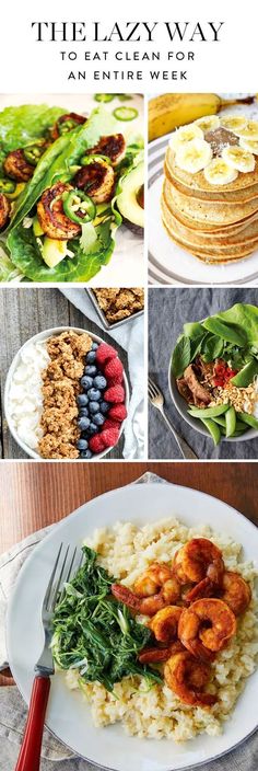 the ultimate clean eating guide for the lazy way to eat clean and healthy food on a plate