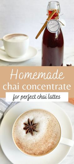 homemade chai concentrate recipe for perfect chai latte with cinnamon star anise