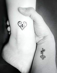 40 Breathtaking Valentine's Day Tattoos To Increase Your Charm Mine Tattoo, Stencils Tattoo, Pair Tattoos, Your Mine, Wife Tattoo