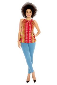 Simple Tunic Top, Simple Tunic, African Tops, African Print Tops, Fashionable Dresses, Fashion Dresses Online, Design Dresses, African Fashion Women, African Print Fabric