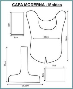 the capa model is shown with measurements and measurements for each item in this drawing