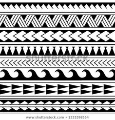 Bracelets Tattoo, Tattoo Band, Polynesian Tattoo Designs, Maori Patterns